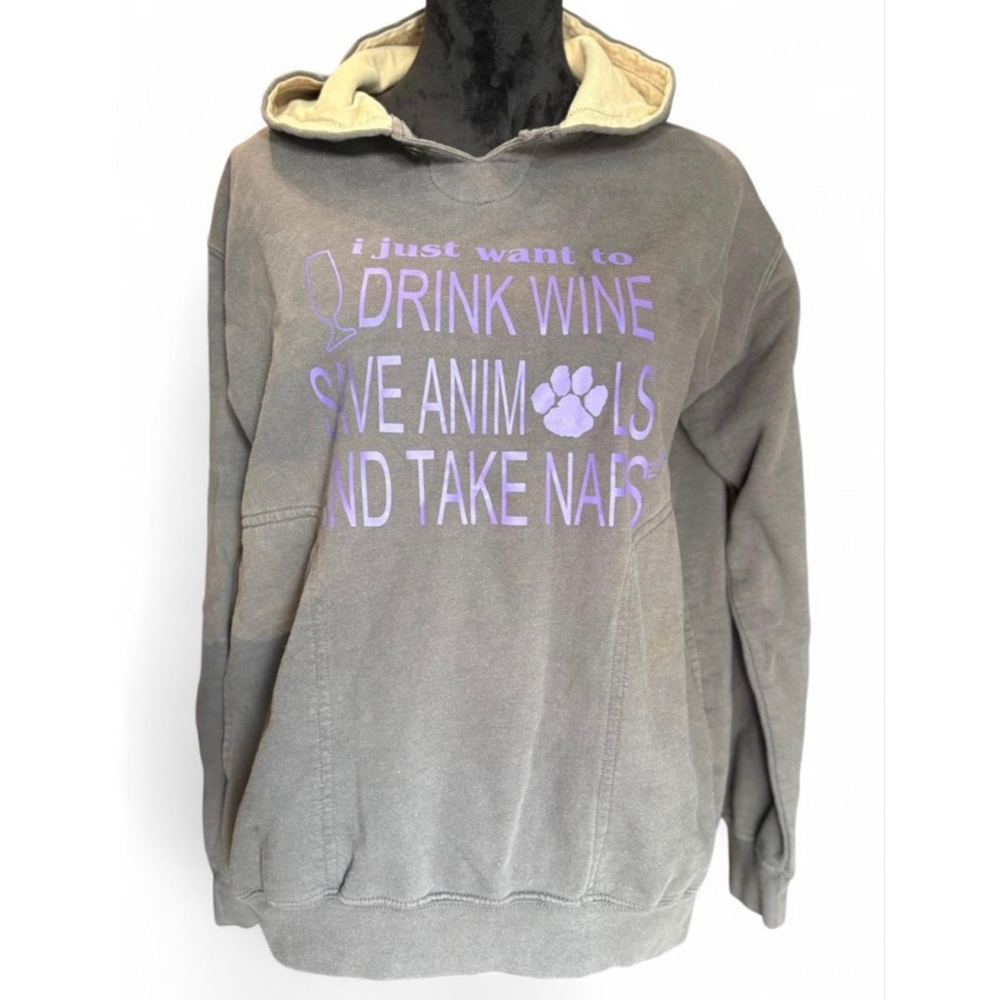 Women's Ultra Club Gray Hoodie Size S
